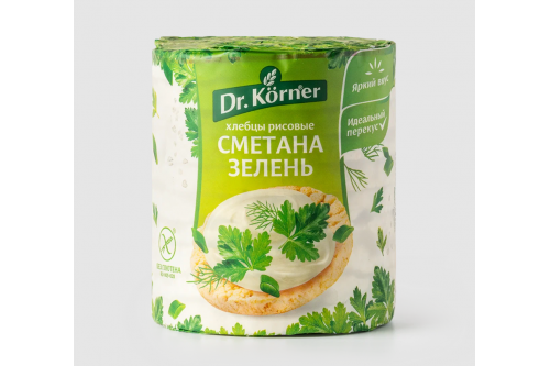 Хлебцы Корнер рисовые смет зел