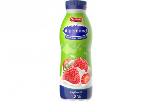 Йогурт Alpenland 420г. Клубника Йогурт Alpenland 420г. Клубника