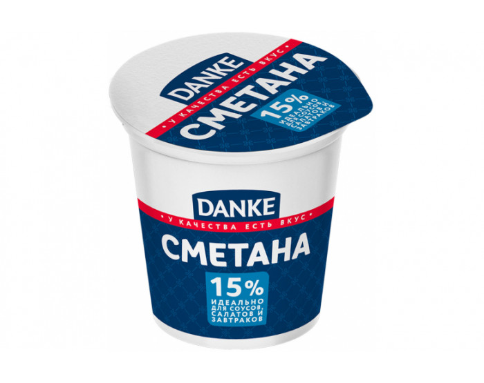 Cметана "DANKE" 15% 300г.