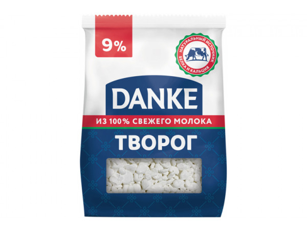 Творог рассыпчатый "DANKE" 9% 350г.