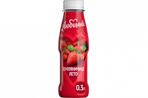 "Любимый напиток" 0.3л земляника пэт