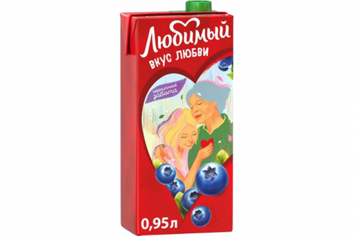 "Любимый" напиток 0.95л тетра черника "Любимый" напиток 0.95л тетра черника