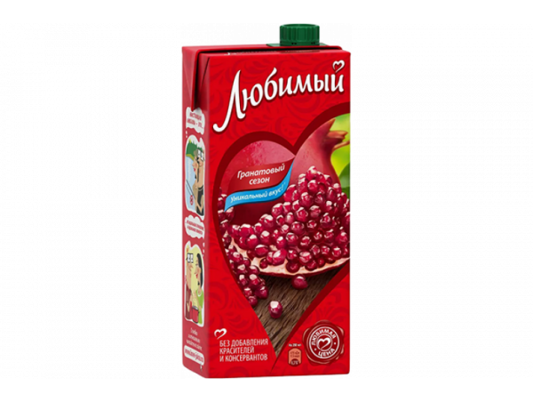 "Любимый" напиток 0.95л тетра гранат "Любимый" напиток 0.95л тетра гранат