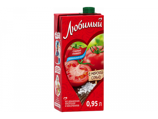 "Любимый" напиток 0.95л тетра томат-мор.соль "Любимый" напиток 0.95л тетра томат-мор.соль