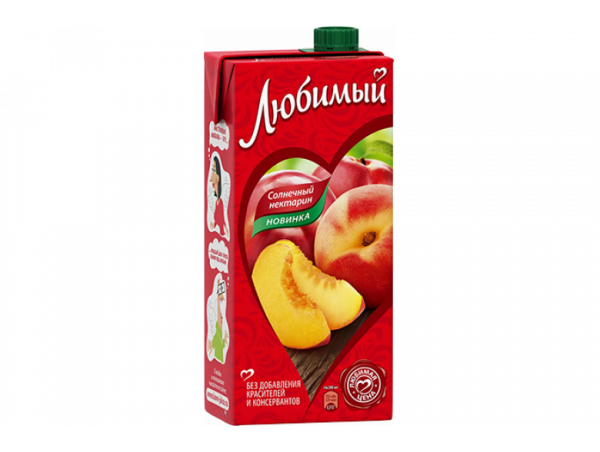 "Любимый" напиток 0.95л тетра ябл-пер-нектарин "Любимый" напиток 0.95л тетра ябл-пер-нектарин