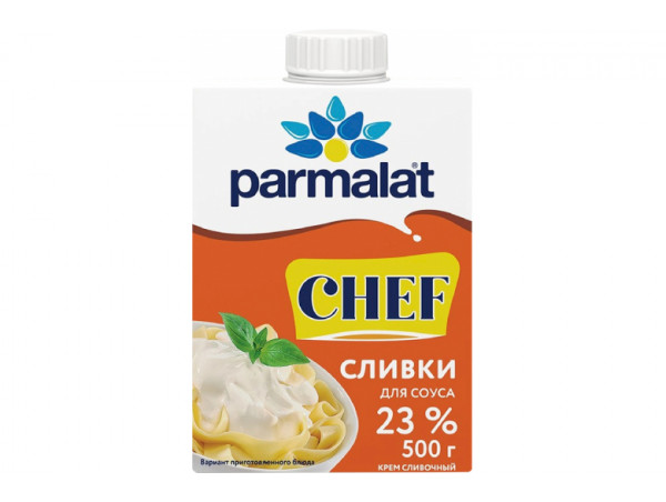 Сливки для соуса у/пастеризованные "Parmalat" Chef 23% 500г.