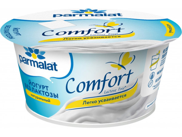 Йогурт густой безлактозный "Parmalat" Comfort натуральный 3,5% 130г. Йогурт густой безлактозный "Parmalat" Comfort натуральный 3,5% 130г.