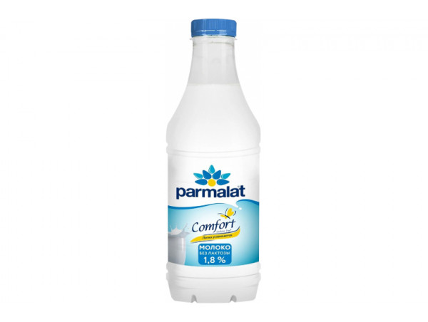 Молоко безлактозное "Parmalat" Comfort пастеризованное 1,8% 900мл.