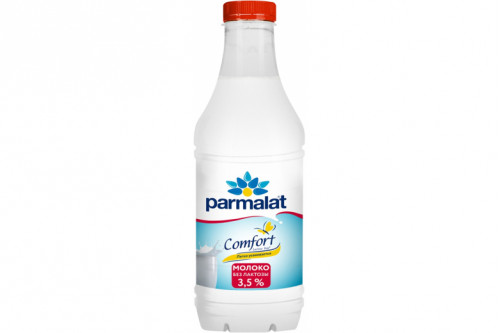 Молоко безлактозное "Parmalat" Comfort пастеризованное 3,5% 900мл.