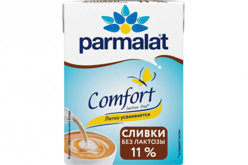 Сливки безлактозные у/пастеризованные "Parmalat" Comfort 11% 200г.