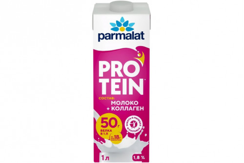 Напиток молочный "Parmalat Protein" с коллагеном б/лакт у/паст 1,8% 1л.