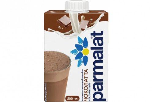 Коктейль молочный у/пастеризованный "Parmalat" 1,5% 500мл. Чоколатта
