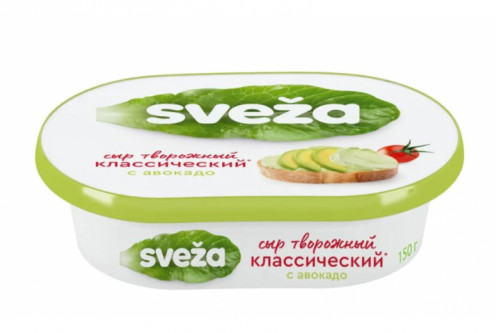 Творожный сыр Sveza авокадо 150г п/ванночка