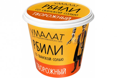 Сыр творожный "Умалат" Рбили со сванской солью 60% 130г. Сыр творожный "Умалат" Рбили со сванской солью 60% 130г.