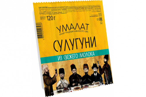 Сыр "Умалат" Сулугуни палочки 45% 120г.