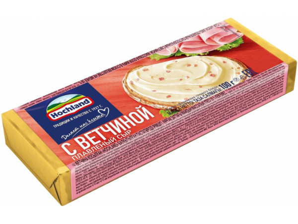 Сыр плав. "Хохланд" 100г блоч ветчина