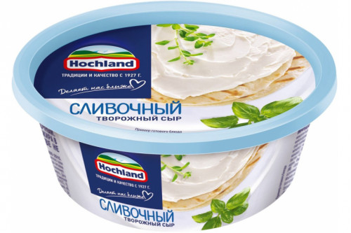 Сыр творожный "Хохланд" п/ст 140г сливочный