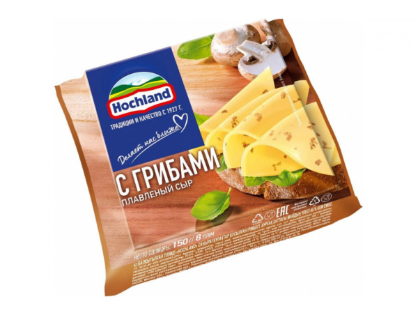Сыр плав. "Хохланд" 150г ломт грибы