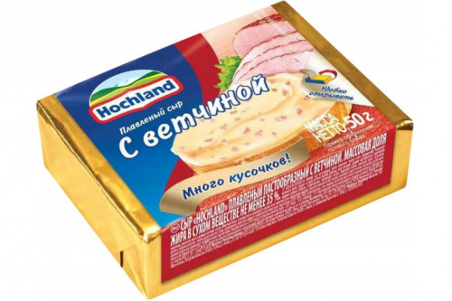 Сыр плав. "Хохланд" 50г блоч ветчина Сыр плав. "Хохланд" 50г блоч ветчина