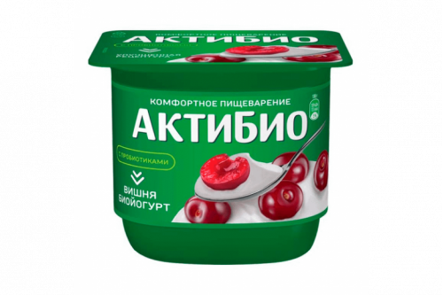 Йогурт "АктиБИО" 130г вишня 2,9%