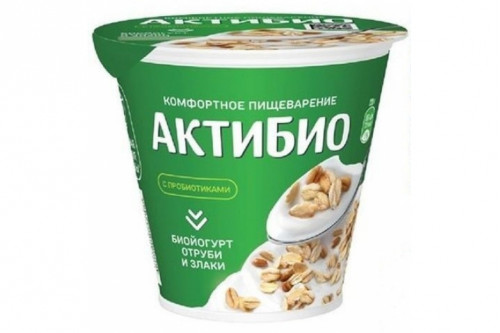 Биойогурт "Актибио" 2,9% 220г отруби-злаки Биойогурт "Актибио" 2,9% 220г отруби-злаки