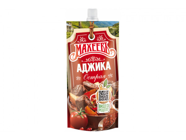 Аджика острая "Махеев" 140г Аджика острая "Махеев" 140г