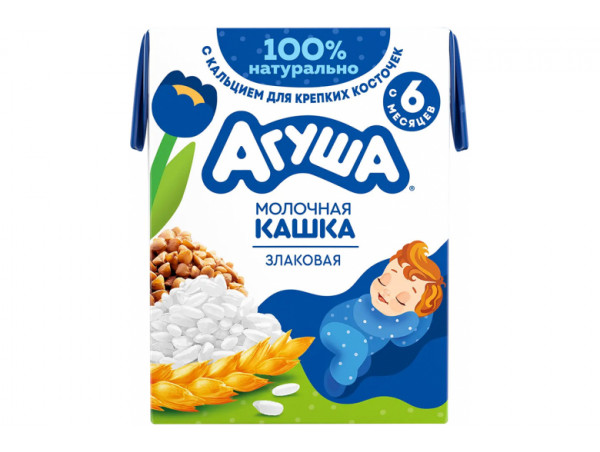 Молочная каша злаковая "Агуша" Засыпай-ка 1,8% 190мл.