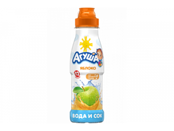 Вода с соком "Агуша" яблоко 300мл