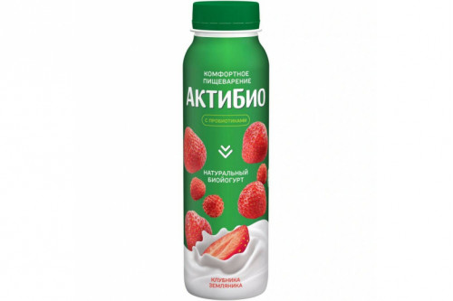 Йогурт "Актибио" клубника-земляника 260г