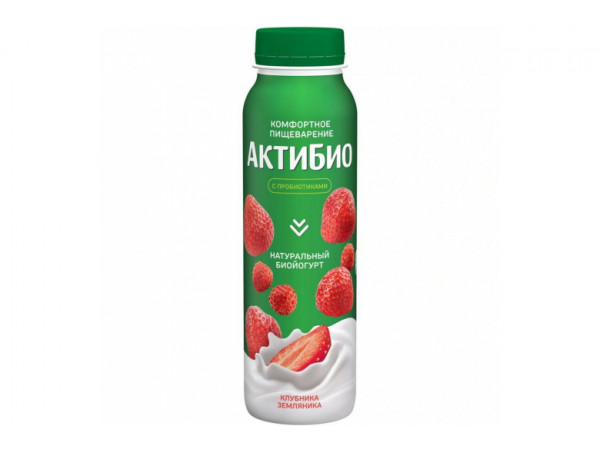Йогурт "Актибио" клубника-земляника 260г