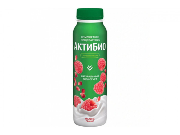 Йогурт "Актибио" малина-гранат 260г