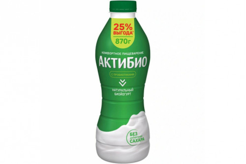 Питьевая "Актибио" натуральная 870г