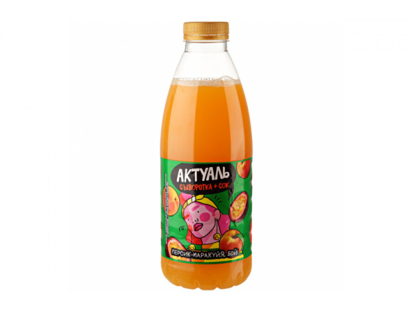 Напиток на сыворотке "Актуаль" персик-маракуйя 930г