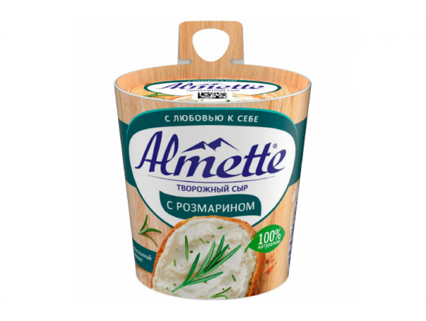 Сыр творожный "Альметте" п/ст 150г розмарин