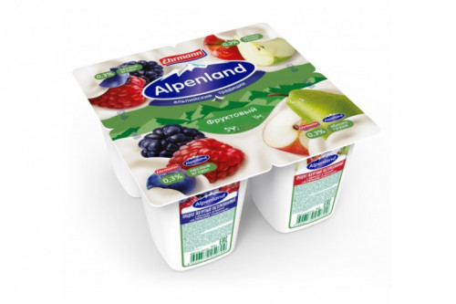 Йогурт Alpenland 0.3% 95 г лесные ягоды-яблоко-груша Йогурт Alpenland 0.3% 95 г лесные ягоды-яблоко-груша