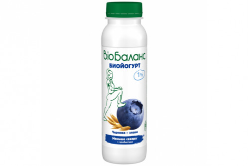 Йогурт "Bio-баланс" черника-злаки 270г