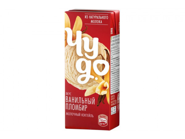 Коктейль молочный "Чудо" 2%  200г. Ваниль - пломбир