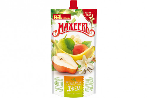 Джем "Махеев" груша-банан-ваниль 300г