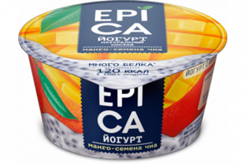 Йогурт Epica манго-семена чиа 130г