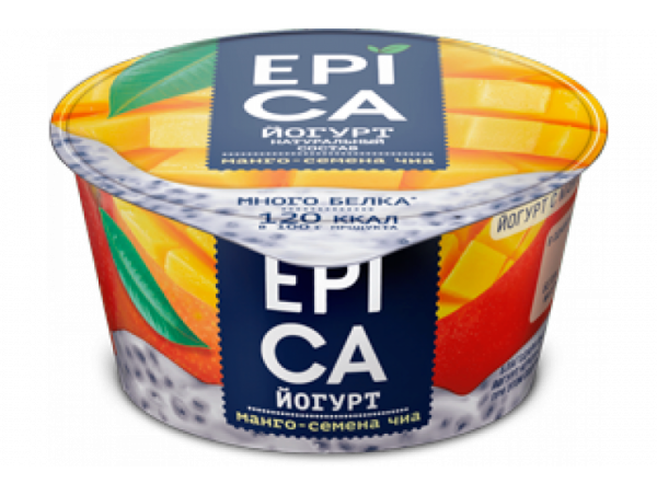 Йогурт Epica манго-семена чиа 130г