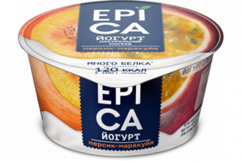 Йогурт Epica персик-маракуйя 130г