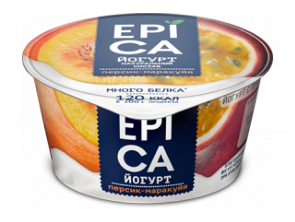 Йогурт Epica персик-маракуйя 130г