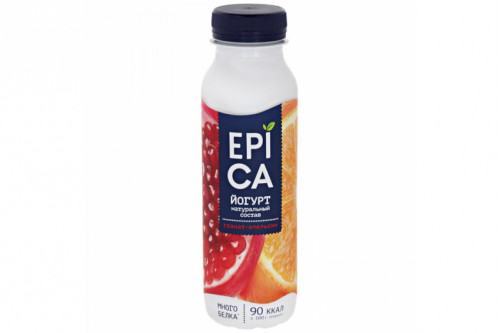 Йогурт Epica гранат-апельсин 260г