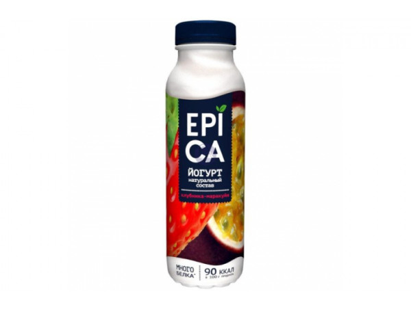 Йогурт Epica клубника-маракуйя 260г