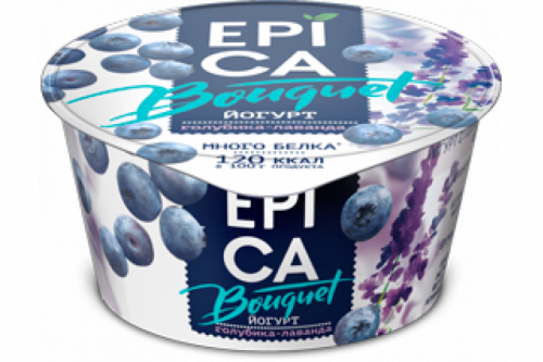 Йогурт Epica Bouquet голубика-лаванда 130г