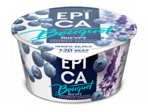 Йогурт Epica Bouquet голубика-лаванда 130г