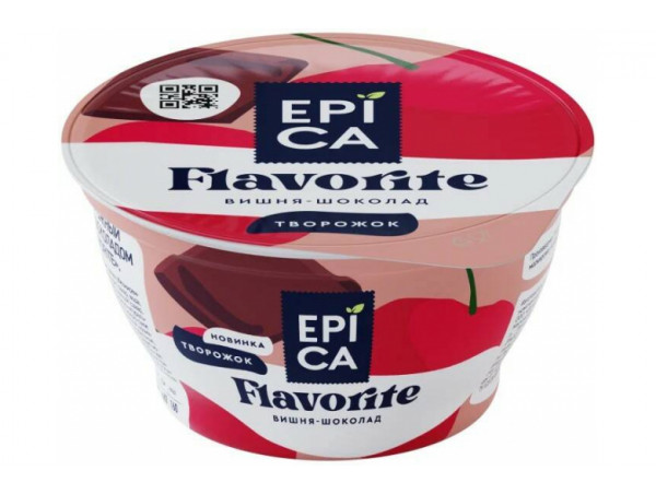 Творожный десерт EPICA Flavorite 130г вишня-шоколад