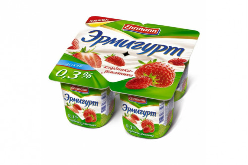 Йогурт "Эрмигурт" легкий 100г клубника-земляника Йогурт "Эрмигурт" легкий 100г клубника-земляника