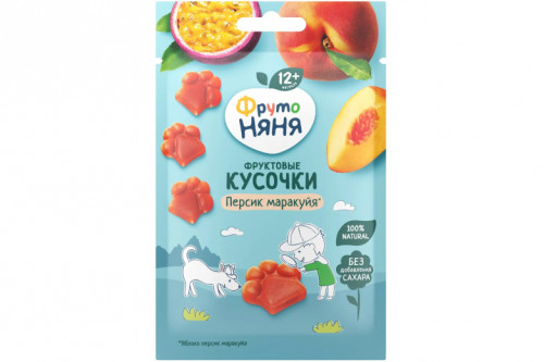 Фруктовые кусочки "Фрутоняня" 15г яблоко-персик=-маракуйя