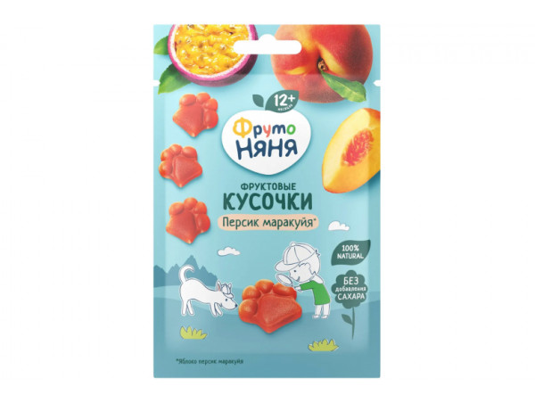 Фруктовые кусочки "Фрутоняня" 15г яблоко-персик=-маракуйя Фруктовые кусочки "Фрутоняня" 15г яблоко-персик=-маракуйя